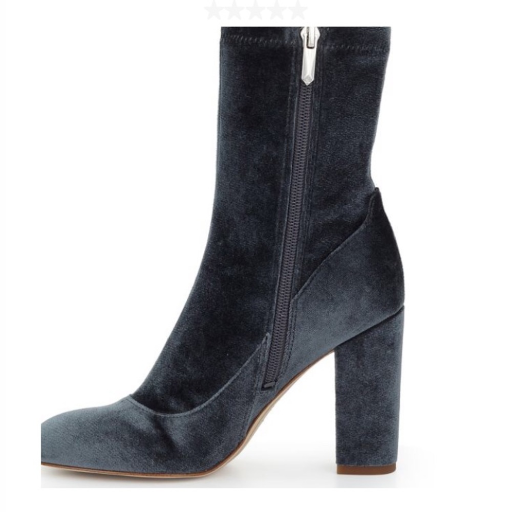 New Sam Edelman Calexa sock bootie Blue Grey